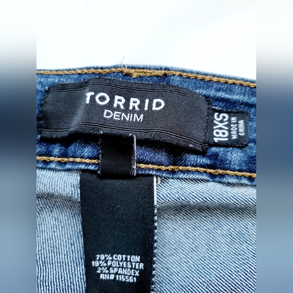 Torrid Women's Denim Jeans Super High Rise Stretch Skinny Ankle Length 18 Size - Picture 15 of 16